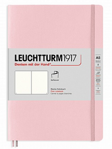 Leuchtturm A5 Softcover Plain Notebook - Powder Pink