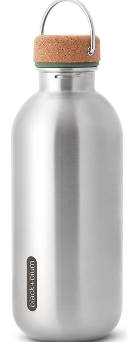 Black & Blum Lightweight Stainless Steel Water Bottle 600ml - Olive