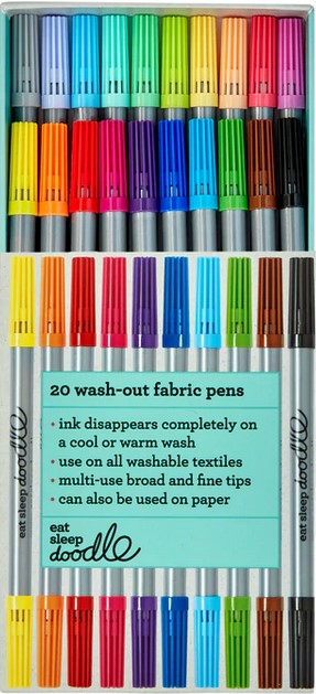 Artist set of 20 wash-out pens