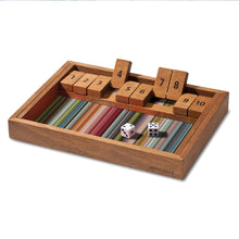 Load image into Gallery viewer, Remember Wooden Shut The Box Game
