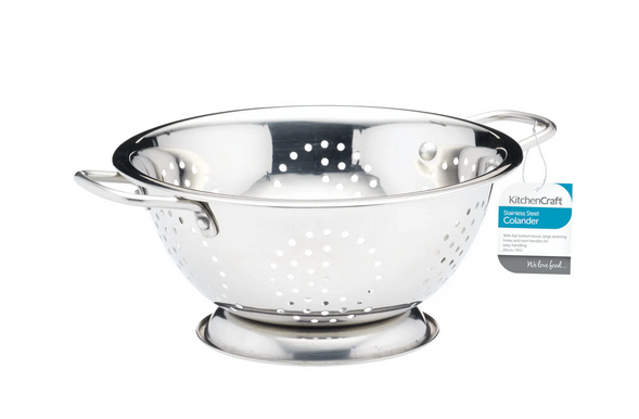 KitchenCraft Stainless Steel Twin Handled Colander 24cm