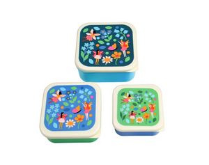 Rex Set of 3 Snack Boxes - Fairies in the Garden