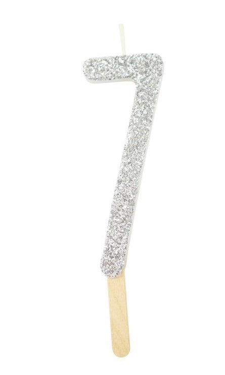 PME Birthday Candle - Silver No. 7