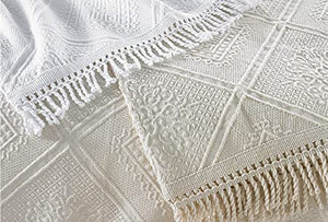 Porto Single Bedcover - White (190x260cm)