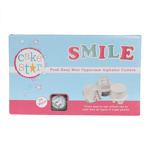 Cake Star Push Easy Cutters - Uppercase Alphabet (30mm)