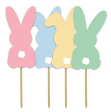 Load image into Gallery viewer, Creative Party Cupcake Toppers Easter Bunny
