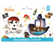 Load image into Gallery viewer, Decora Cookie Cutter Set - Skull and Ship

