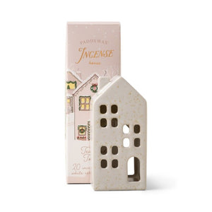 Ceramic Townhouse Incense Holder - White