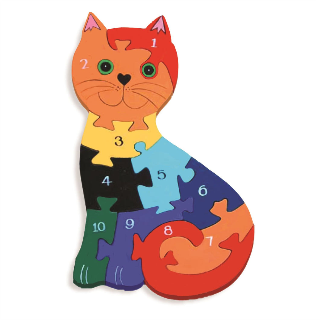 Alphabet Jigsaw - Number Cat