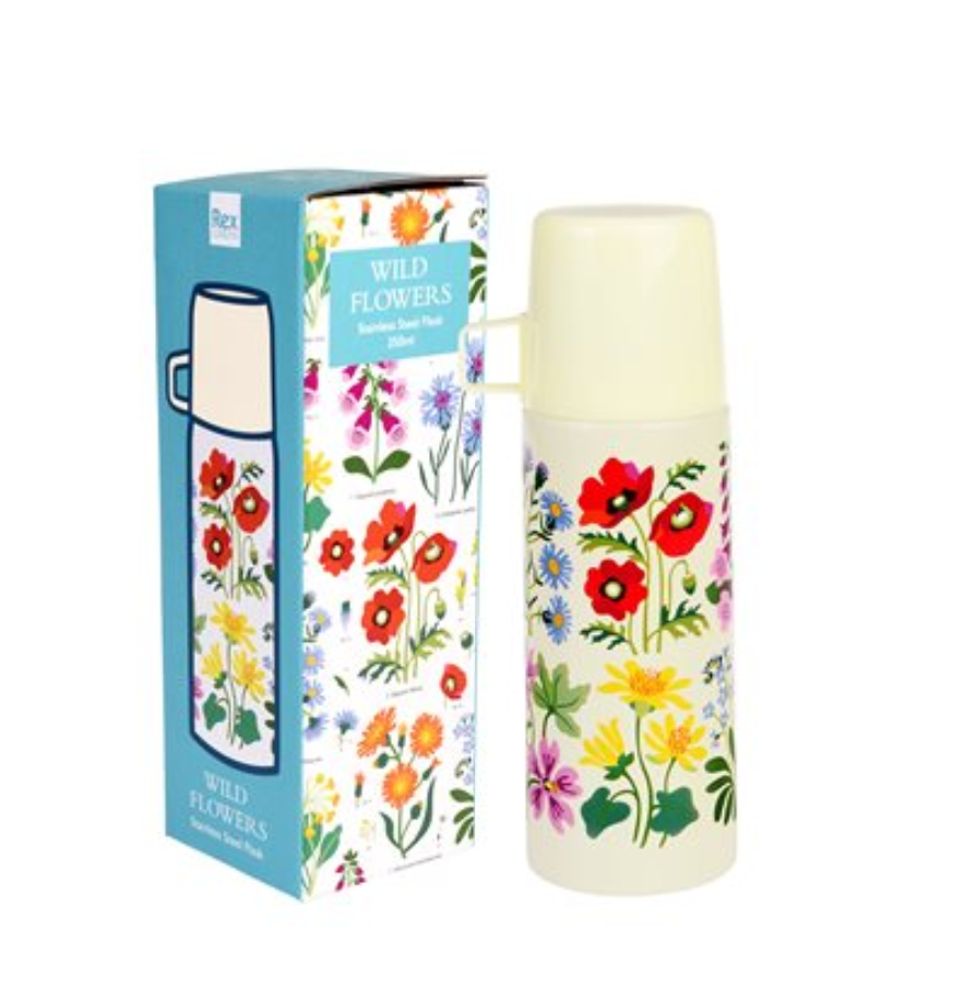 Rex Flask and Cup - Wild Flowers