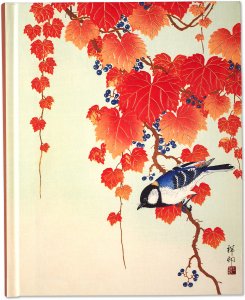 Large Journal - Bird and Red Ivy