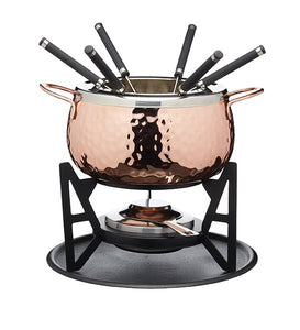 Artesà Copper Finish Fondue Set