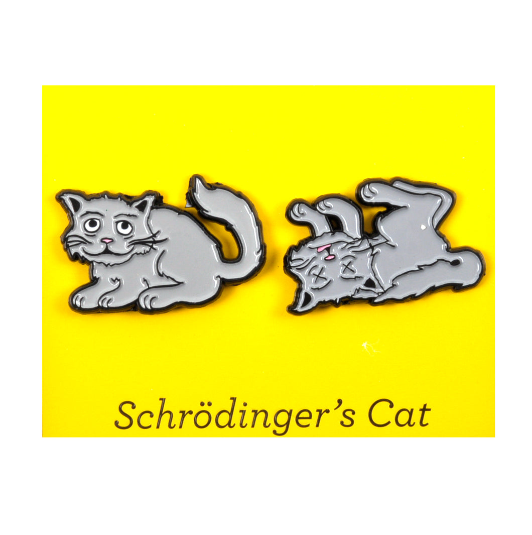 Schrodingers Cat Pin