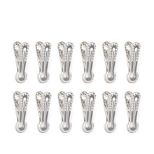 Load image into Gallery viewer, Kikkerland Small Aluminium Bag Clips - Set of 10
