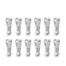 Load image into Gallery viewer, Kikkerland Small Aluminium Bag Clips - Set of 10
