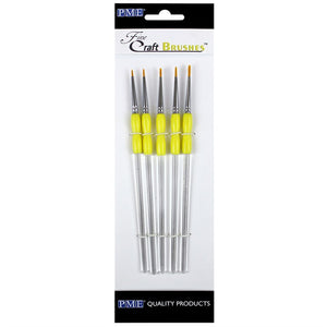 PME Set of 5 Fine Craft Brushes