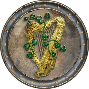 Set of 4 Celtic Dinner Mats - Celtic Gold Harp