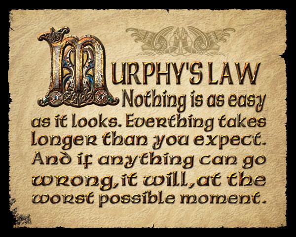 Metal Sign - Murphys Law