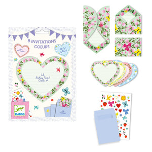 Birthday Cards - Hearts Invitation