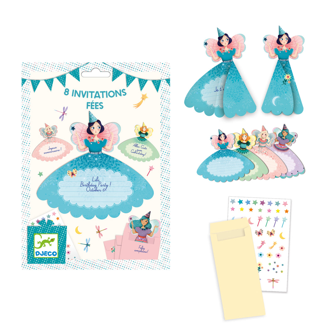 Birthday Cards - Fairies Invitation