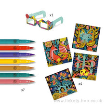 Load image into Gallery viewer, Fantasy Forest 3D  Colouring And Felt Tip Pens Set
