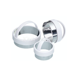 KitchenCraft Plain Pastry Cutters, S/3