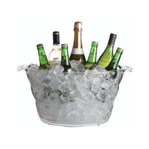 BarCraft Large Oval Acrylic Drinks Cooler