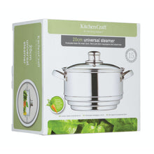 Load image into Gallery viewer, KitchenCraft Stainless Steel Universal Steamer
