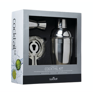 BarCraft Stainless Steel 3 Piece Cocktail Set