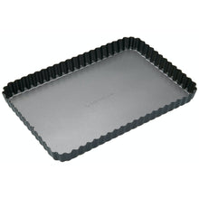 Load image into Gallery viewer, MasterClass Non-Stick Fluted Rectangular Flan/Quiche Tin - 31cm
