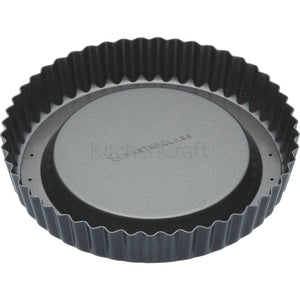 MasterClass Non-Stick Raised Loose Base Fluted Flan Tin - 8"