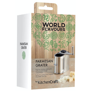 World of Flavours Italian Rotary S/S Parmesan Cheese Grater