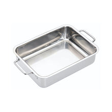 Load image into Gallery viewer, MasterClass Stainless Steel Heavy Duty Roasting Pan - 27cm

