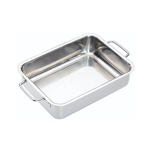 MasterClass Stainless Steel Heavy Duty Roasting Pan - 27cm