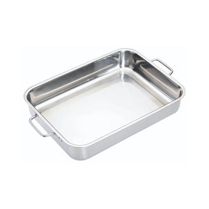 MasterClass Stainless Steel Heavy Duty Roasting Pan - 37cm