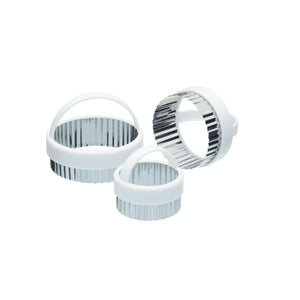 KitchenCraft Fluted Pastry Cutters, S/3