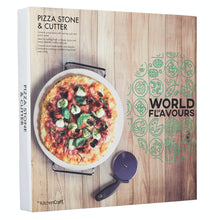 Load image into Gallery viewer, World of Flavours Pizza Stone Set
