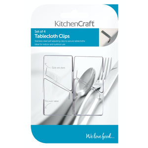 KitchenCraft Stainless Steel Tablecloth Clips