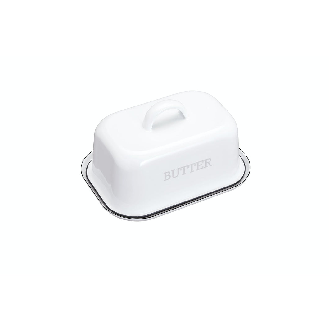 Living Nostalgia Enamel Butter Dish