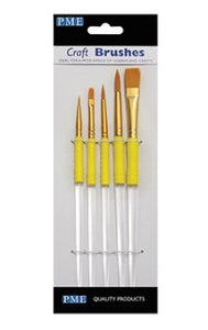 PME Set of 5 Craft Brushes