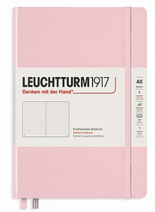 Leuchtturm A5 Hardback Dotted Notebook - Powder Pink