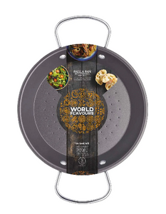 World of Flavours Mediterranean Paella Pan - 46cm