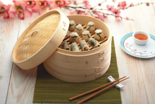 Load image into Gallery viewer, World of Flavours Two Tier Bamboo Steamer - 25cm
