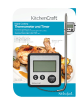 Load image into Gallery viewer, KitchenCraft Digital Cooking Thermometer &amp; Timer
