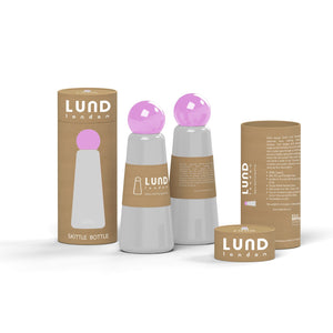 Lund Skittle 500ml Bottle - Light Grey & Lilac