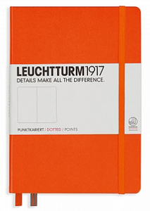 Leuchtturm A5 Hardback Dotted Notebook - Orange