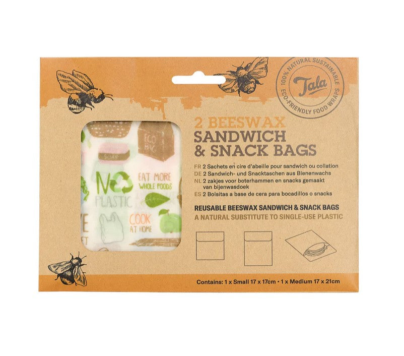Tala Beeswax Sandwich & Snack Bag - Set of 2