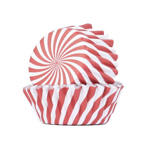 PME Cupcake Cases Foil Lined - Candy Cane