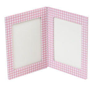 Doppio Photo Frame - Pink Gingham