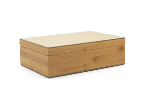 Bredemeijer Tea Box - Natural Bamboo, 6 Canisters